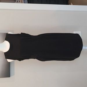Banana Republic womens black cotton stretch dress sleevless size m- like new